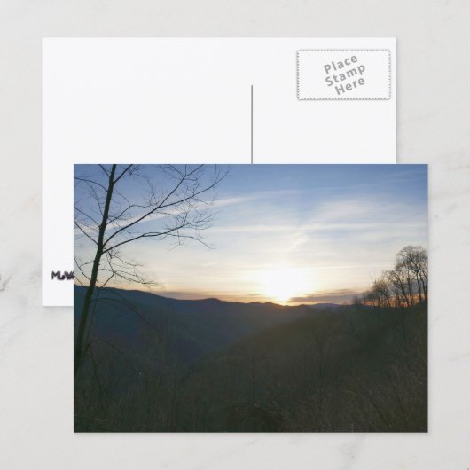 Zonsopgang in de Smoky Mountains Briefkaart (Voorkant / Achterkant)