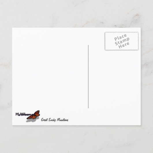 Zonsopgang in de Smoky Mountains Briefkaart (Achterkant)