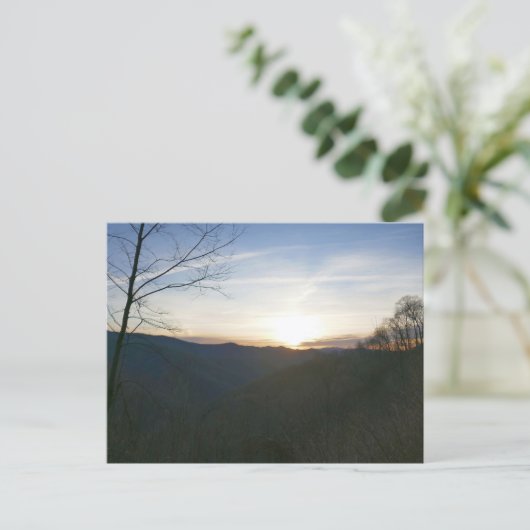 Zonsopgang in de Smoky Mountains Briefkaart (Staand voorkant)
