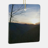 Zonsopgang in de Smoky Mountains Keramisch Ornament (Rechts)