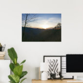 Zonsopgang in de Smoky Mountains Poster (Thuiskantoor)