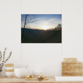 Zonsopgang in de Smoky Mountains Poster (Keuken)