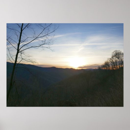 Zonsopgang in de Smoky Mountains Poster (Voorkant)