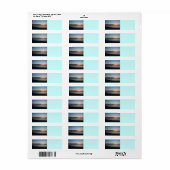 zonsopgang in de vispier etiket (Full Sheet)