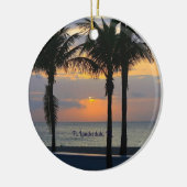 Zonsopgang in Ft. Lauderdale Keramisch Ornament (Links)