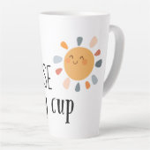 Zonsopgang in mijn cup-warm & opbeurend design cup latte mok (Rechterhoek)