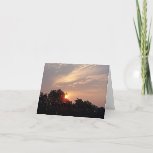 ZONSOPGANG in NY, Kaart (Voorkant)