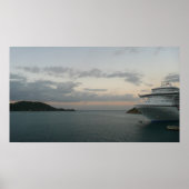 Zonsopgang in St. Thomas II Cruise Landschap Poster (Voorkant)