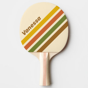 Zonsopgang Klaver Schuine Strepen met Naam Tafeltennisbatje