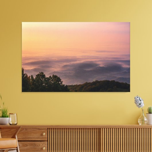 Zonsopgang kleur burst canvas afdruk (Insitu (Woonkamer))