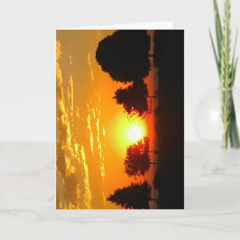 Zonsopgang lege wenskaart kaart
