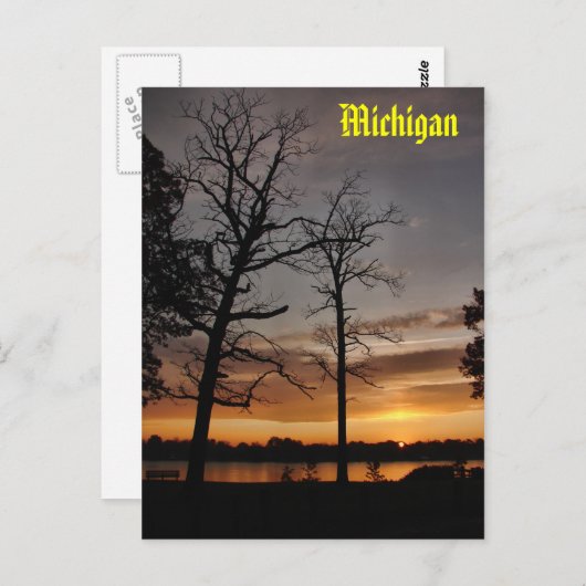 zonsopgang Michigan Briefkaart (Voorkant / Achterkant)