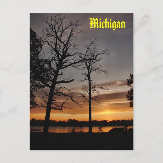 zonsopgang Michigan Briefkaart (Voorkant)