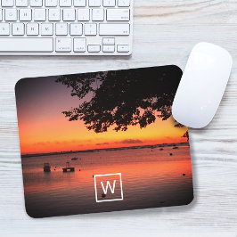 Zonsopgang Monogram MAak JE EIGEN Foto Muismat