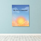 Zonsopgang Muur Kunst Canvas Afdruk (Insitu (Houten vloer))