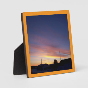 Zonsopgang Muur Kunst Ontwerp Fotoplaat