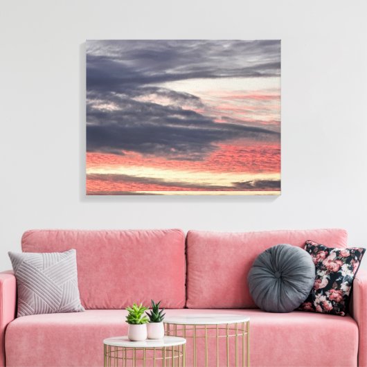 Zonsopgang na het Storm Canvas Afdruk (Insitu (Woonkamer))