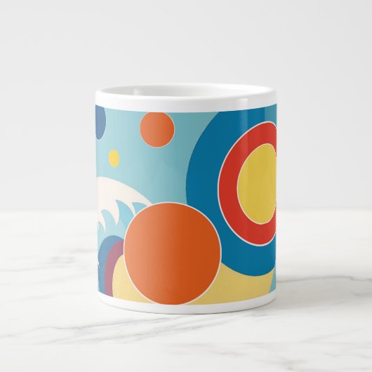 Zonsopgang Oceaan Golf Grote Koffiekop (Voorkant)