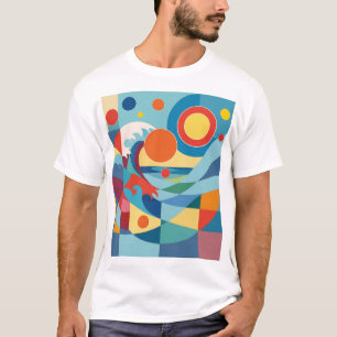 Zonsopgang Oceaan Golf T-shirt