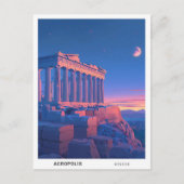 Zonsopgang op de Acropolis Griekenland Reizen Briefkaart (Voorkant)