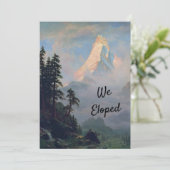 Zonsopgang op de Matterhorn Elopement Kaart (Staand voorkant)