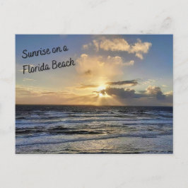 Zonsopgang op een Briefkaart in Florida Beach