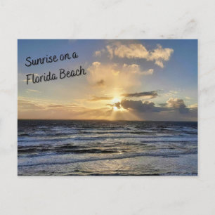 Zonsopgang op een Briefkaart in Florida Beach