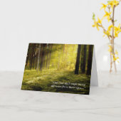Zonsopgang op Forest Ferns Sympathy Card Kaart (Gele Bloem)