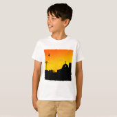 zonsopgang op het boerderij t-shirt (Voorkant volledig)