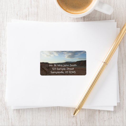 Zonsopgang op het pad naar Delicate Arch Etiket (Insitu)