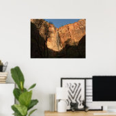 Zonsopgang op het Riverside Walk Trail in Zion Poster (Thuiskantoor)