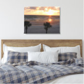 Zonsopgang op het strand Ingewikkeld Canvas (Insitu (Slaapkamer))