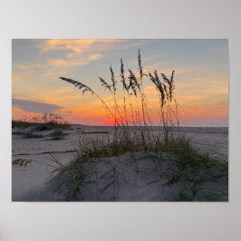 Zonsopgang op het strand - Kust Eiland Leven Poster