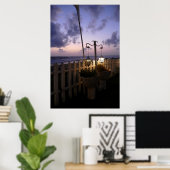 Zonsopgang op het strand poster (Thuiskantoor)
