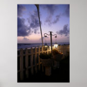 Zonsopgang op het strand poster (Voorkant)
