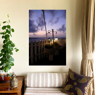 Zonsopgang op het strand poster
