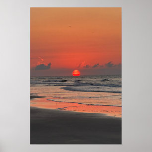 Zonsopgang op het strand van Isle Of Palms Poster