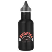 Zonsopgang op het water waterfles (Links)