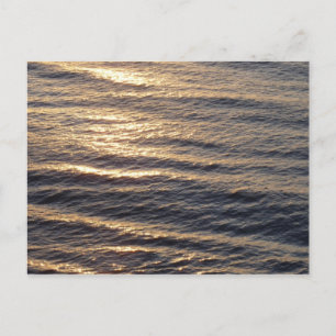 Zonsopgang op kalmerende oceaangolfotografie briefkaart