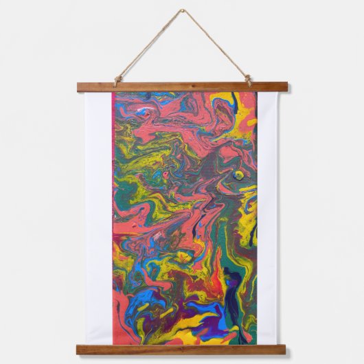 Zonsopgang op Yellow Knife Bay. Hangend Wandkleed (Voorkant)