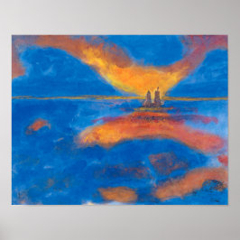 Zonsopgang op zee | Emil Nolde | Poster