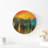 Zonsopgang over Bergen Grote Klok (Huis)