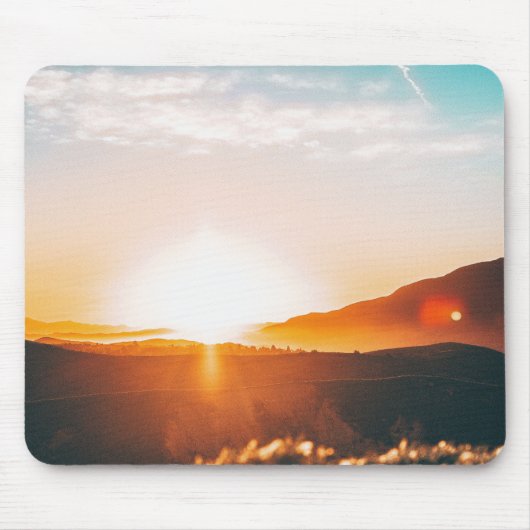 zonsopgang over de berg muismat (Voorkant)