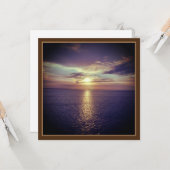 Zonsopgang over de oceaan - Cruising Europe Kaart (Voorkant / Achterkant in situ)