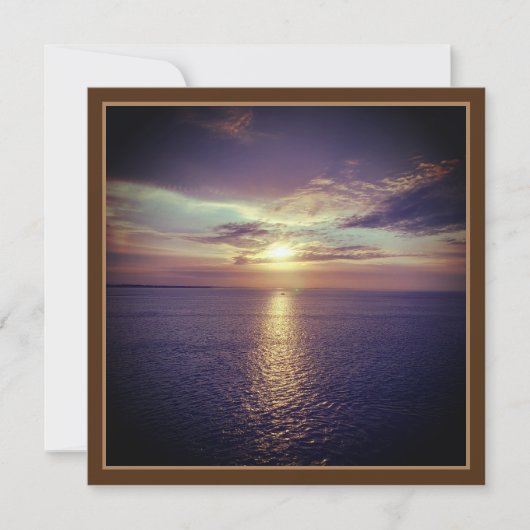 Zonsopgang over de oceaan - Cruising Europe Kaart (Voorkant)