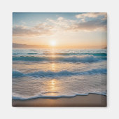 Zonsopgang over het strand magneet (Voorkant)