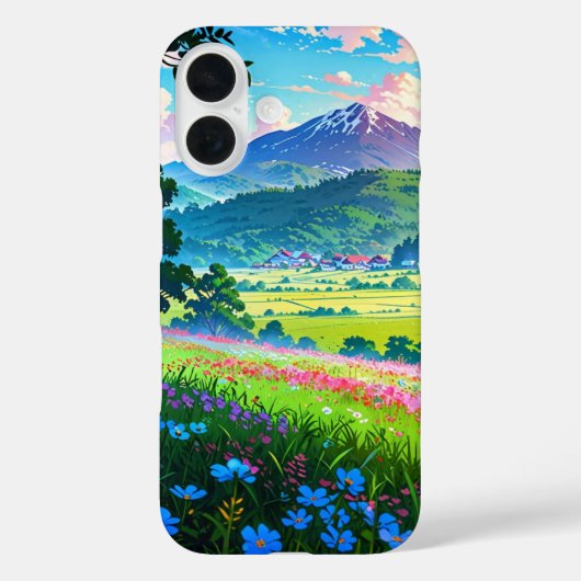 Zonsopgang over Spring Valley - Anime Landscape Case-Mate iPhone Case (Achterkant)