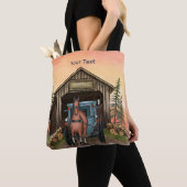 Zonsopgang Overdekte Brug Tote Bag (Dichtbij)