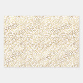 Zonsopgang Perzik Blush Roze Gouden Luipaard Inpakpapier Vel (Voorkant 3)