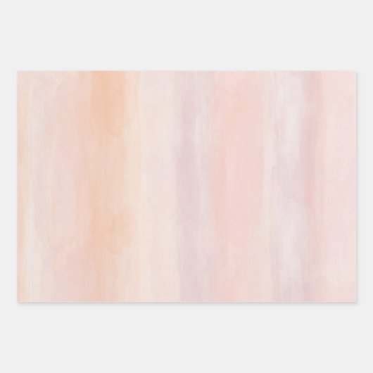 Zonsopgang Perzik Blush Roze Gouden Luipaard Inpakpapier Vel (Voorkant 2)